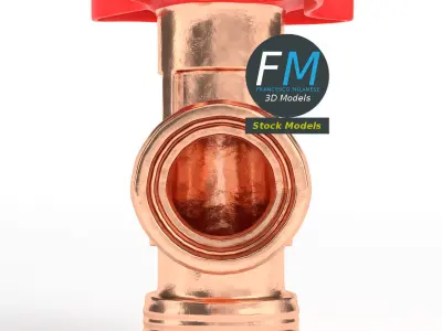 Gas valve 3D model