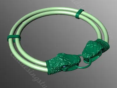 Bracelet ak37 snake 3D print model