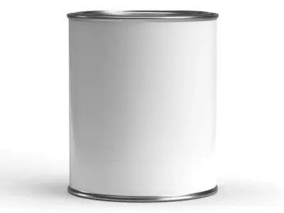 Quart paint can with lid  3D model purchase