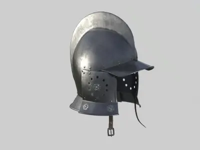 Conquistador Morion Helmet01 Low-poly 3D model