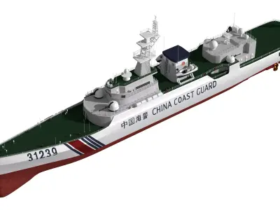 China Coast Guard Vessel 31239 Law Enforcement Vessel 3D model