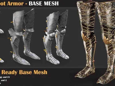86 Armor Base Mesh Bundles   3D model