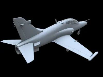 BAe Hawk 128 Free low-poly 3D model