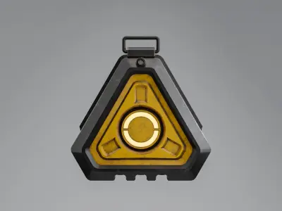 Sci-Fi Power Core Low-poly 3D model