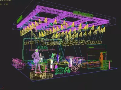 Exhibition - Area -10X10-3DMAX2009-050 3D model