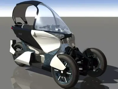 concept trike moto 2019 3D model