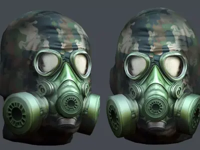 Helmet 3d model military combat Military Low-poly Low-poly 3D model 12