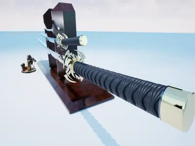 Katana 3D model buy