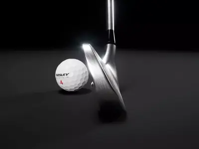 Golf Club Ball Low-poly 3D model