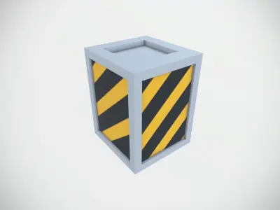 Beam Base Low-poly 3D model