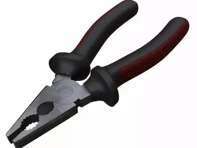 3D Combination Pliers 3D model