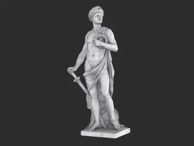 Roman Imperator - Granite Low-poly 3D model