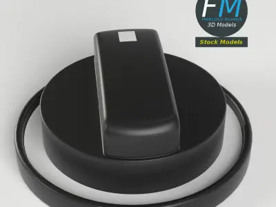 Knob with support 3D model