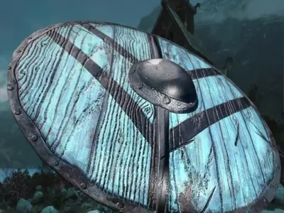 viking shield 3 Low-poly 3D model purchase