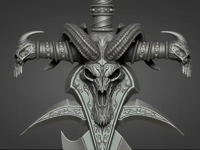 Lich King - Frostmourne v1 3D print model