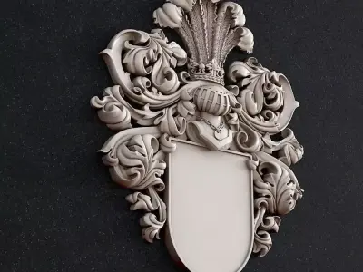 coat of arms 3 3D print model