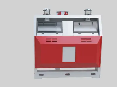 Semolina Purifier - Wheat Grain Flour Milling Machine Low-poly 3D model
