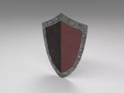 Medieval shield 1 Free low-poly 3D model