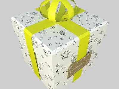 Gift Box Free low-poly 3D model purchase