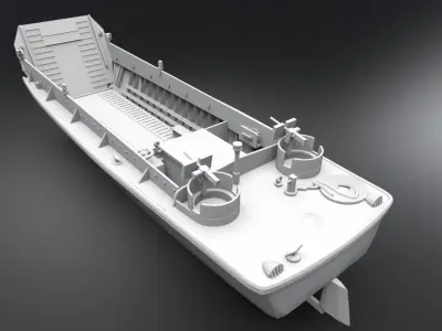LCVP Scale model 3D print model