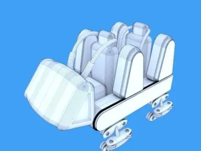 Rollercoaster Carriage 3D model