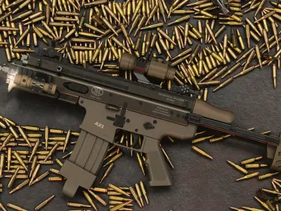 SCAR-L-special edition-Low-poly  3D model