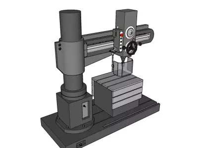 Furadeira Radial--Radial Drill 3D model