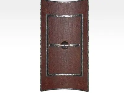 Scutum Shield Low-poly 3D model