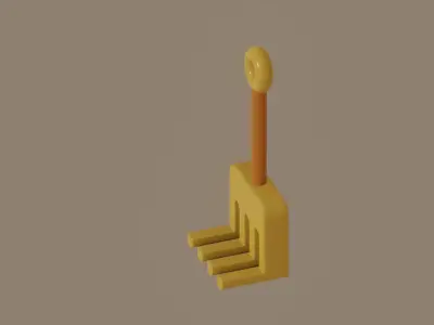 Toy Rake 3D model