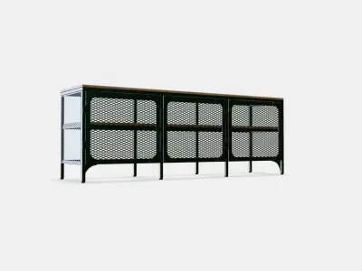 FJALLBO TV bench Low-poly 3D model