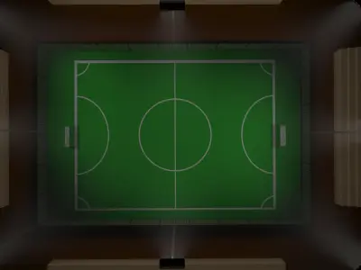 Futsal ground 3D model