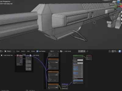 wasteland and oppressor  guns Low-poly 3D model