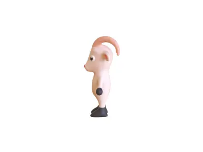 High-Quality 3D Cute Goat for Games  Low-poly 3D model