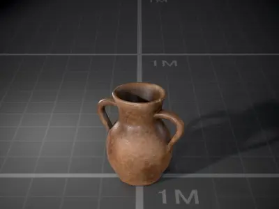 Medieval Jugs Free low-poly 3D model