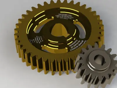Spur Gear Paramertrized Model CATIA v5 original model 3D model