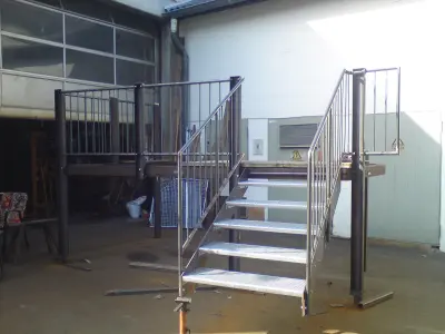 Terrace with Stairs Free 3D model