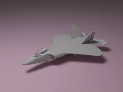 F22 Raptor 3D print model