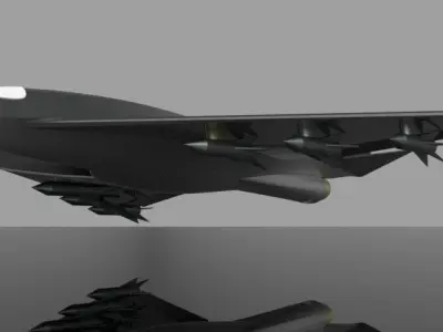 fighter war plane 3d 3ds rhino obj 3D model