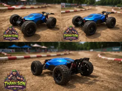 RC Off Road Racing Truggy 3D Model 3D print model