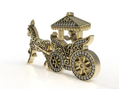 chaise Hip Hop Brooch 3D print model