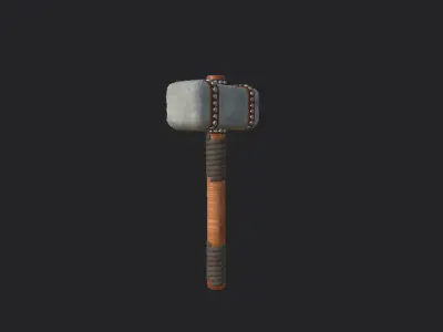 rampage hammer Low-poly 3D model