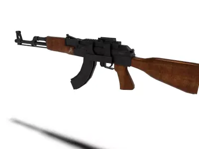 AKM gun 3D model