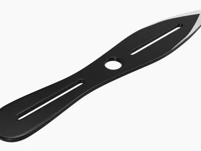 Throwing knife 09 3D model