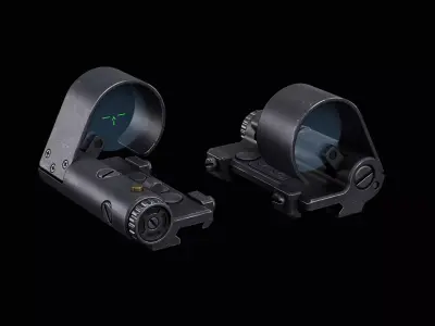 Shpak-1M Red Dot Sight Low-poly 3D model