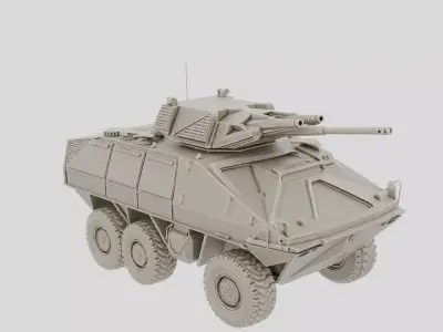 Armored Infantry Transport Vehicle for 3D print 3D model