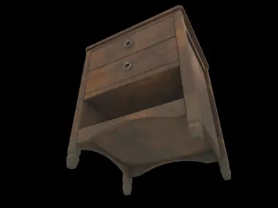 bedside table 05 3D model