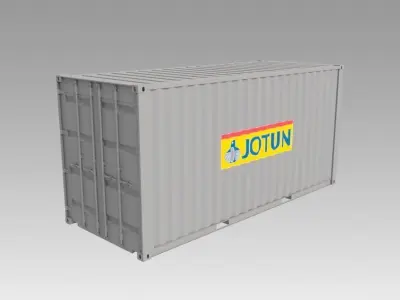 20ft Shipping Container 3D model