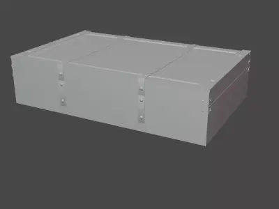 Vintage Suitcase PBR Low Poly Game Ready 3D Model Low-poly 3D model