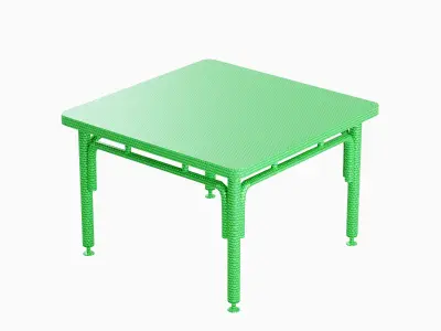 Metallic Table 05 Low-poly 3D model