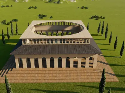 Parthenon Temple-Historical Greek Temple 3D model buy